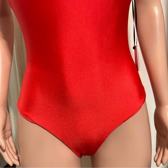 NWT JADE SWIM Women's Red All In One Piece Swimsuit - Picture 7 of 13